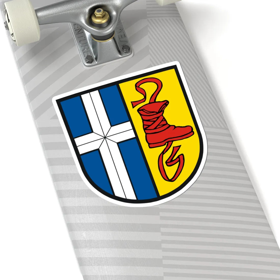 Wappen Landkreis Bruchsal (Germany) (Coat of Arms) STICKER Vinyl Kiss-Cut Decal - The Sticker Space