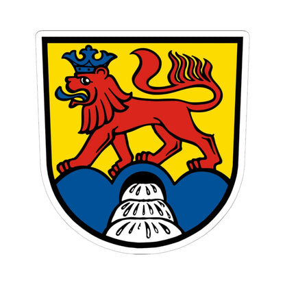 Wappen Landkreis Calw (Germany) (Coat of Arms) STICKER Vinyl Kiss-Cut Decal 6 Inch White - The Sticker Space
