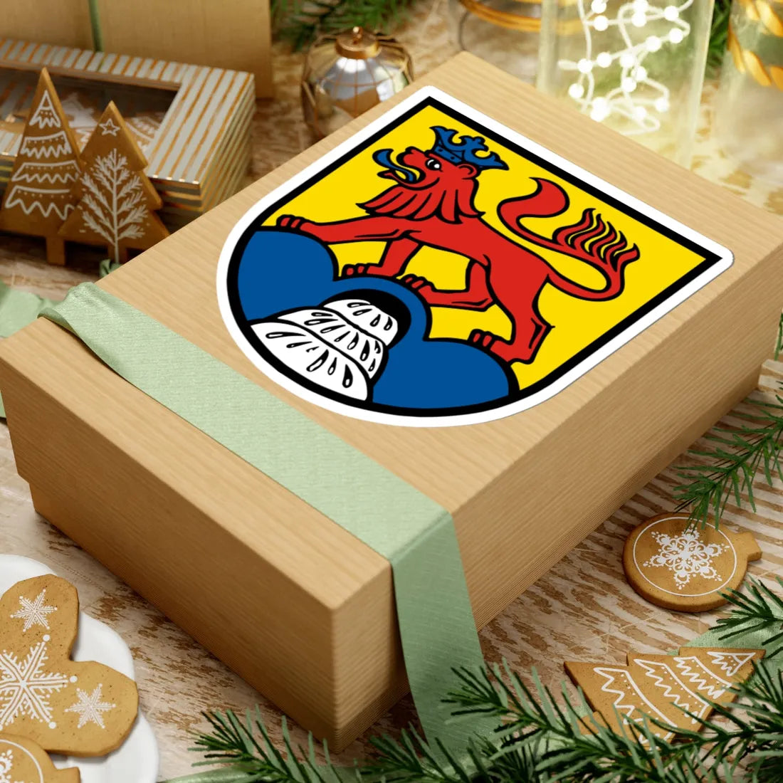 Wappen Landkreis Calw (Germany) (Coat of Arms) STICKER Vinyl Kiss-Cut Decal - The Sticker Space