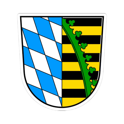 Wappen landkreis coburg (Germany) (Coat of Arms) STICKER Vinyl Kiss-Cut Decal 4 Inch White - The Sticker Space