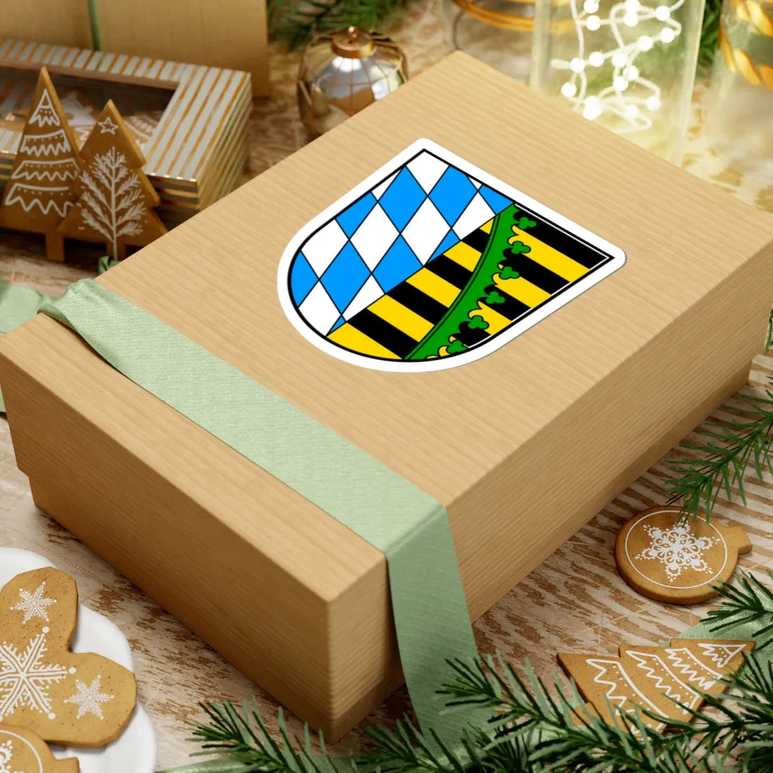 Wappen landkreis coburg (Germany) (Coat of Arms) STICKER Vinyl Kiss-Cut Decal - The Sticker Space