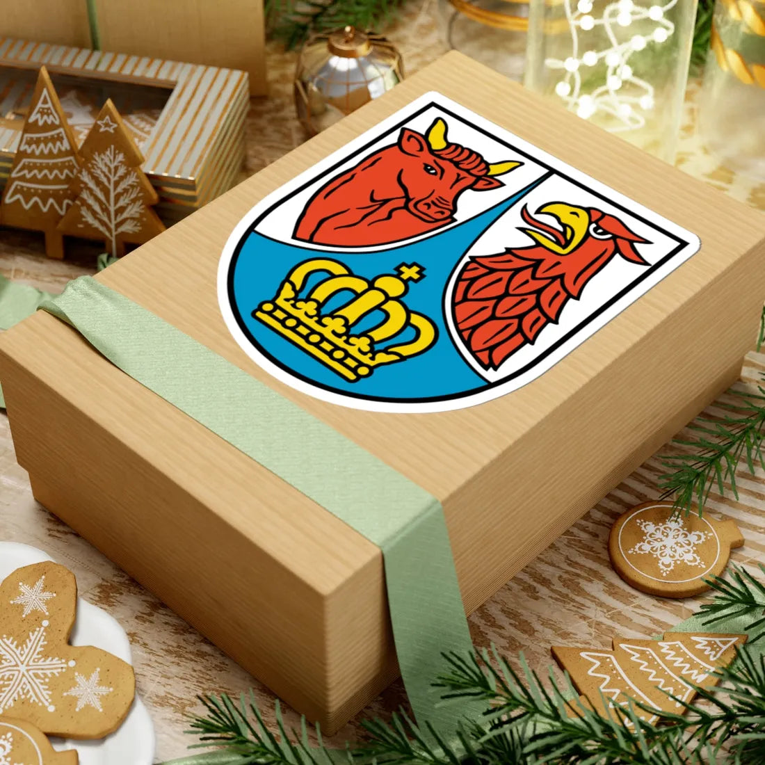 Wappen Landkreis Dahme-Spreewald (Germany) (Coat of Arms) STICKER Vinyl Kiss-Cut Decal - The Sticker Space