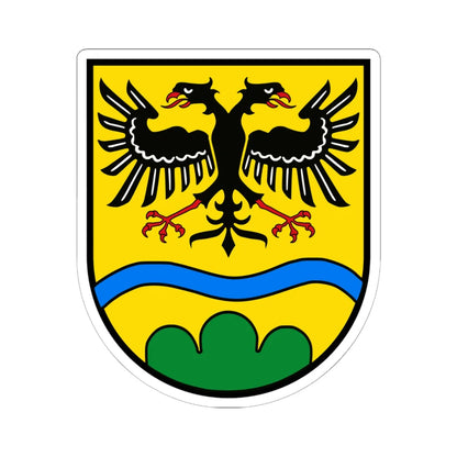 Wappen Landkreis Deggendorf (Germany) (Coat of Arms) STICKER Vinyl Kiss-Cut Decal 6 Inch White - The Sticker Space