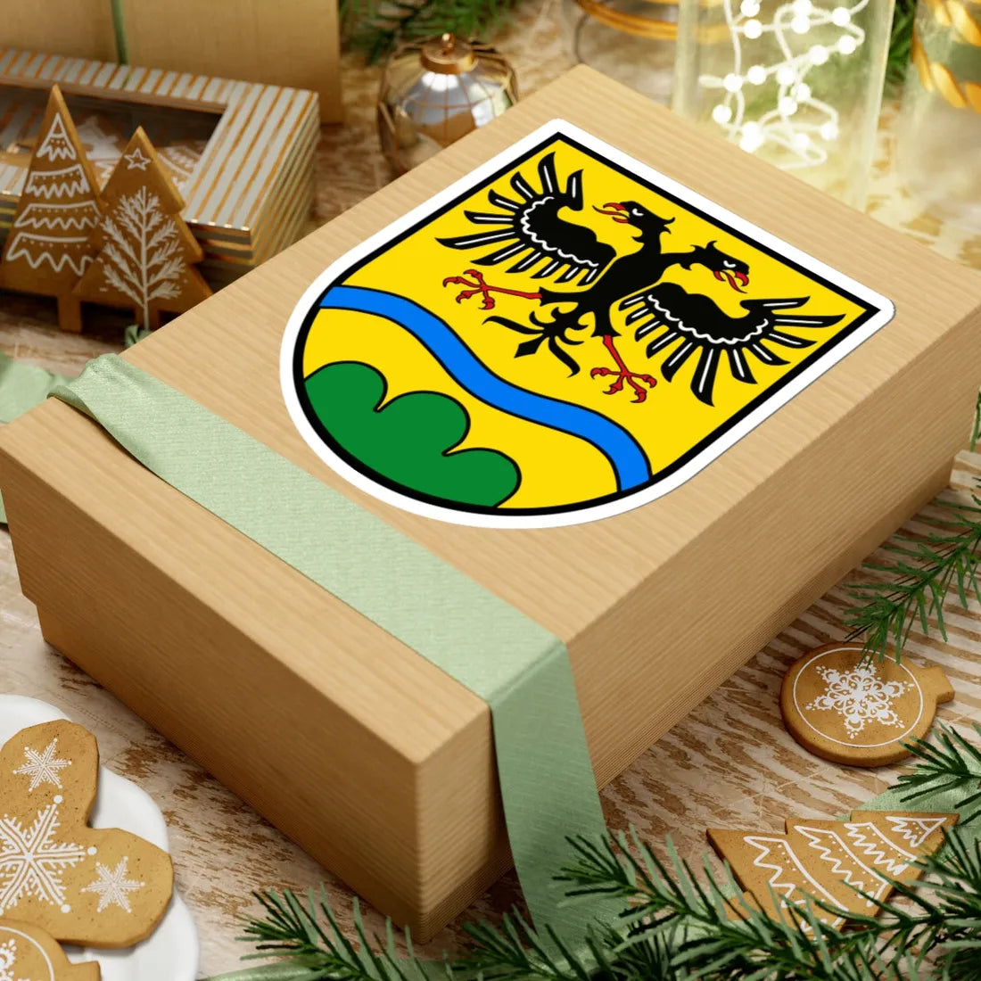 Wappen Landkreis Deggendorf (Germany) (Coat of Arms) STICKER Vinyl Kiss-Cut Decal - The Sticker Space