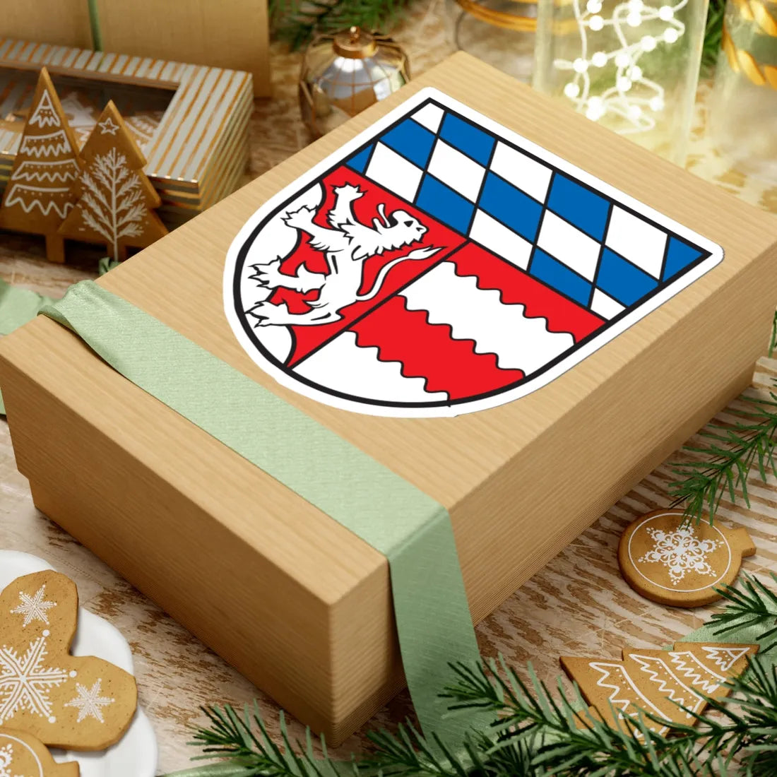 Wappen Landkreis Dingolfing-Landau (Germany) (Coat of Arms) STICKER Vinyl Kiss-Cut Decal - The Sticker Space