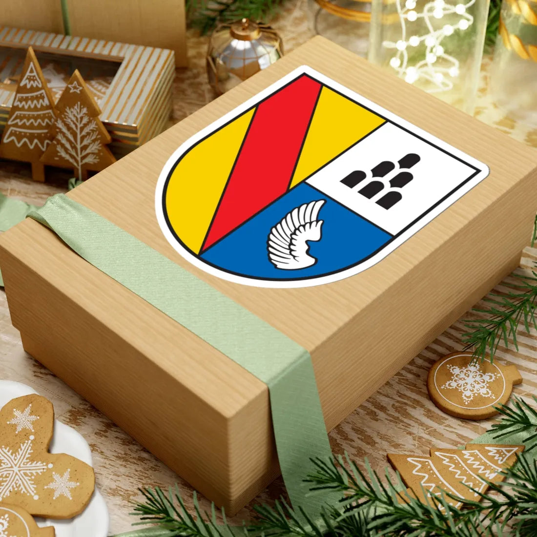 Wappen Landkreis Emmendingen (Germany) (Coat of Arms) STICKER Vinyl Kiss-Cut Decal - The Sticker Space