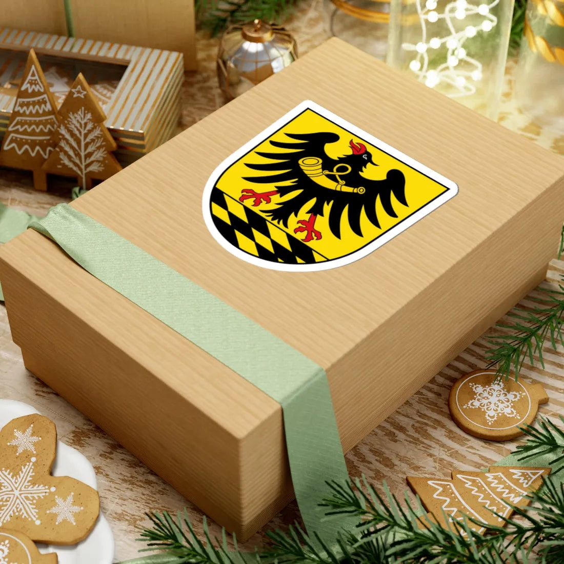 Wappen Landkreis Esslingen (Germany) (Coat of Arms) STICKER Vinyl Kiss-Cut Decal - The Sticker Space