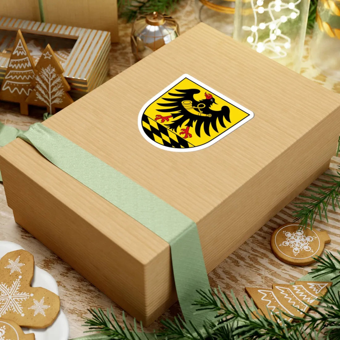 Wappen Landkreis Esslingen (Germany) (Coat of Arms) STICKER Vinyl Kiss-Cut Decal - The Sticker Space