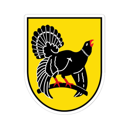 Wappen Landkreis Freudenstadt (Germany) (Coat of Arms) STICKER Vinyl Kiss-Cut Decal 6 Inch White - The Sticker Space