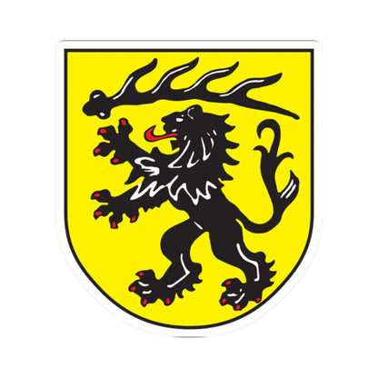 Wappen Landkreis Goeppingen (Germany) (Coat of Arms) STICKER Vinyl Kiss-Cut Decal 2 Inch White - The Sticker Space