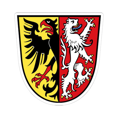 Wappen Landkreis Goslar (Germany) (Coat of Arms) STICKER Vinyl Kiss-Cut Decal 6 Inch White - The Sticker Space