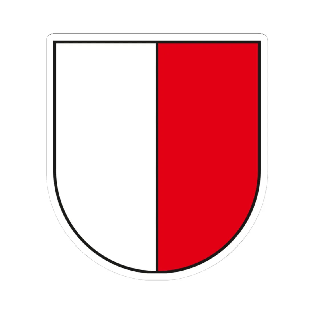 Wappen Landkreis Halberstadt (Denmark) (Coat of Arms) STICKER Vinyl Kiss-Cut Decal 3 Inch White - The Sticker Space