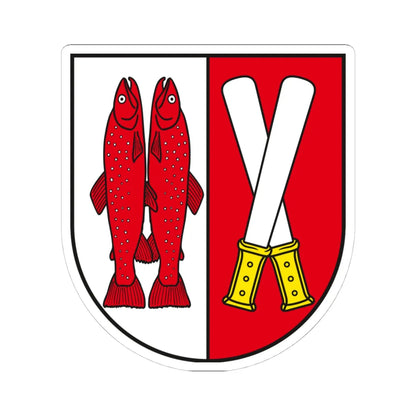 Wappen Landkreis Harz (Germany) (Coat of Arms) STICKER Vinyl Kiss-Cut Decal 4 Inch White - The Sticker Space
