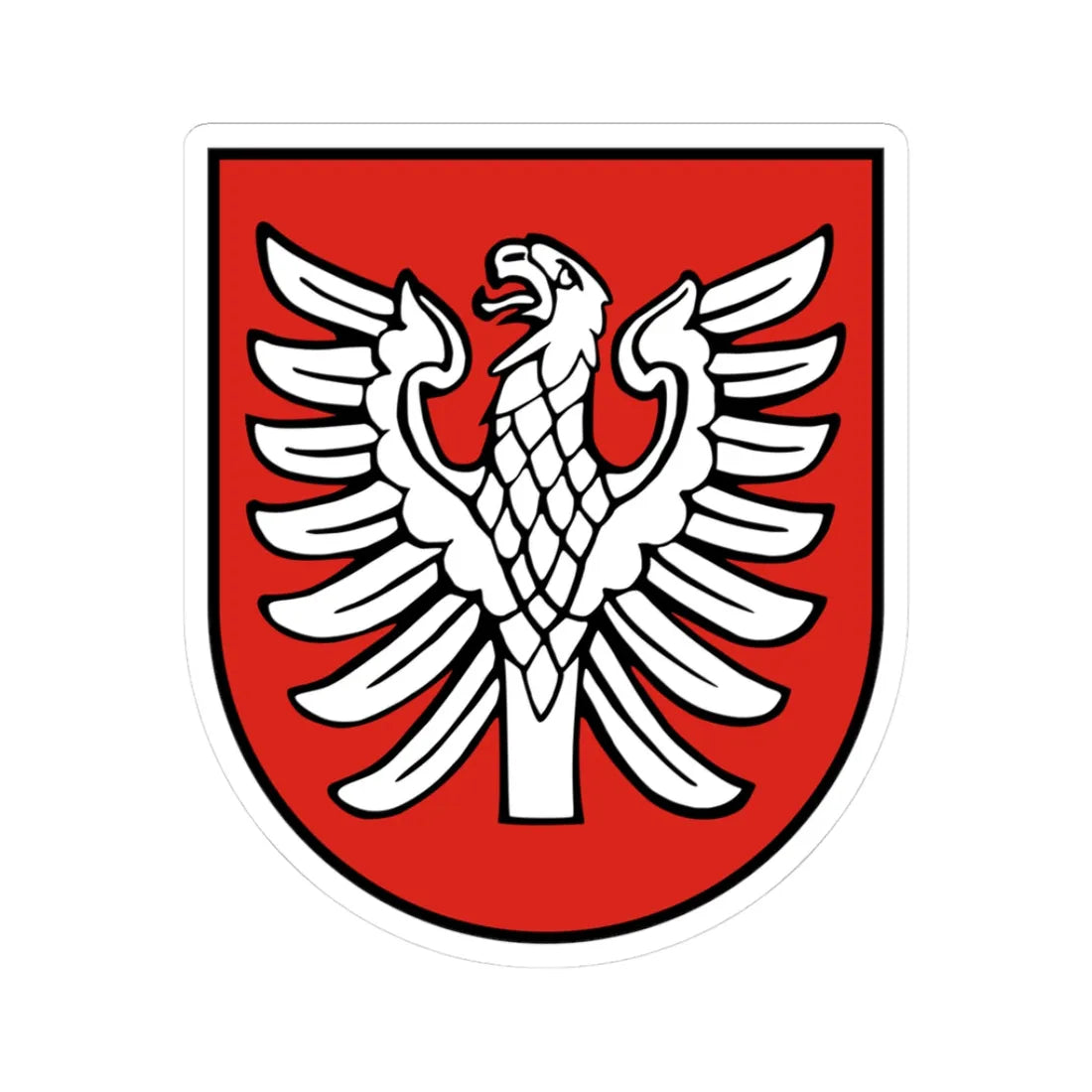 Wappen Landkreis Heilbronn (Germany) (Coat of Arms) STICKER Vinyl Kiss-Cut Decal 3 Inch White - The Sticker Space