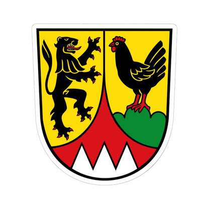Wappen Landkreis Hildburghausen (Germany) (Coat of Arms) STICKER Vinyl Kiss-Cut Decal 6 Inch White - The Sticker Space