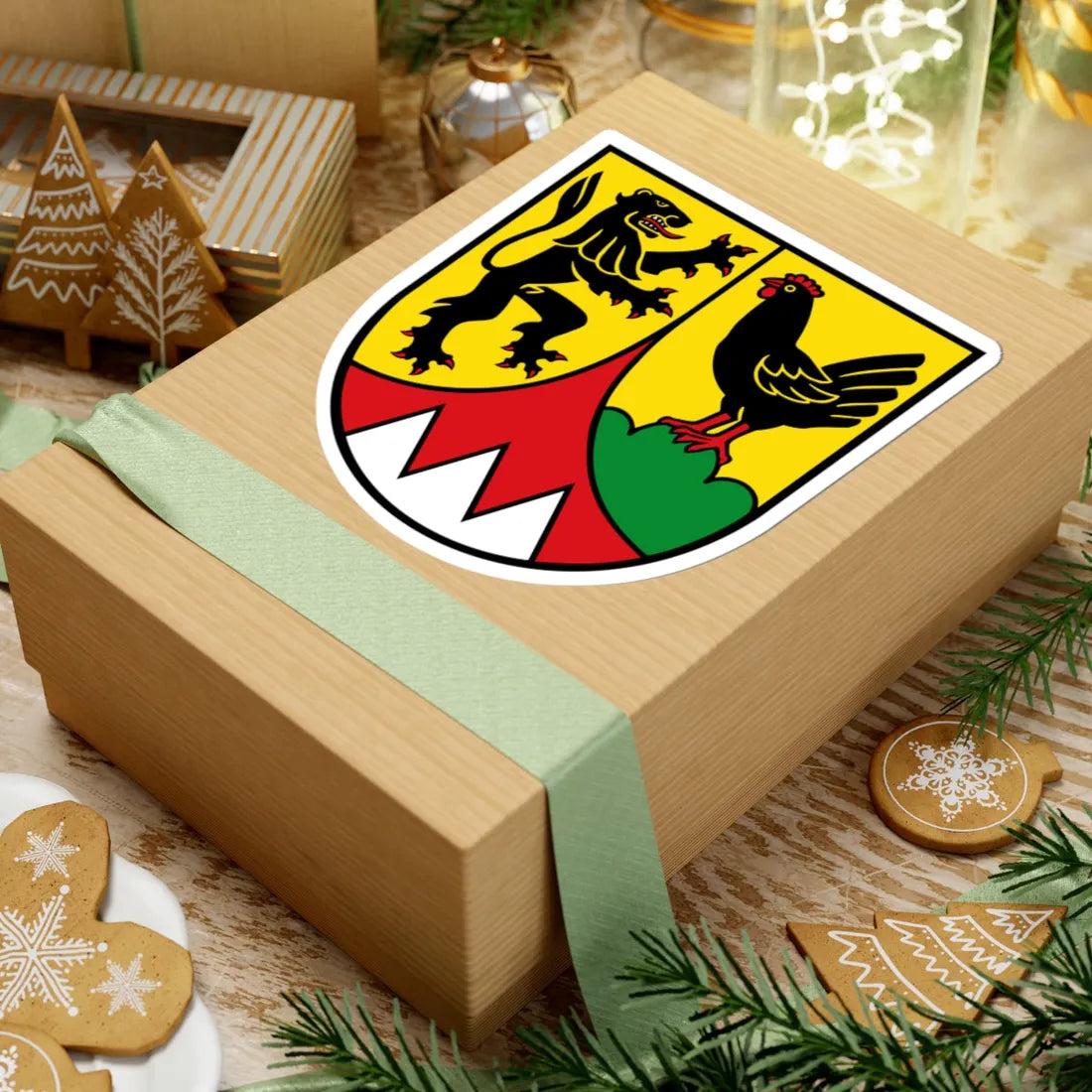 Wappen Landkreis Hildburghausen (Germany) (Coat of Arms) STICKER Vinyl Kiss-Cut Decal - The Sticker Space