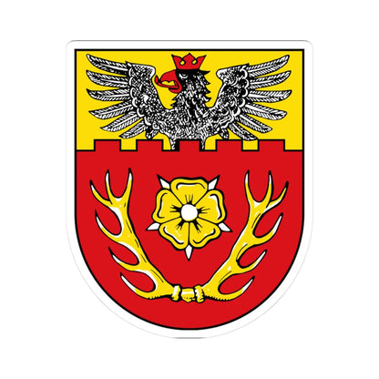 Wappen Landkreis Hildesheim (Germany) (Coat of Arms) STICKER Vinyl Kiss-Cut Decal 3 Inch White - The Sticker Space