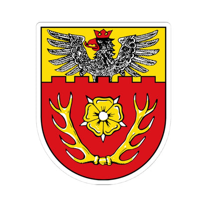 Wappen Landkreis Hildesheim (Germany) (Coat of Arms) STICKER Vinyl Kiss-Cut Decal 4 Inch White - The Sticker Space