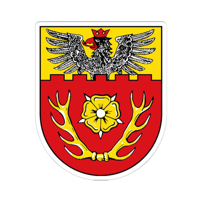 Wappen Landkreis Hildesheim (Germany) (Coat of Arms) STICKER Vinyl Kiss-Cut Decal 6 Inch White - The Sticker Space