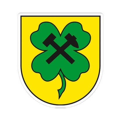 Wappen Landkreis Hohenmoelsen (Germany) (Coat of Arms) STICKER Vinyl Kiss-Cut Decal 4 Inch White - The Sticker Space