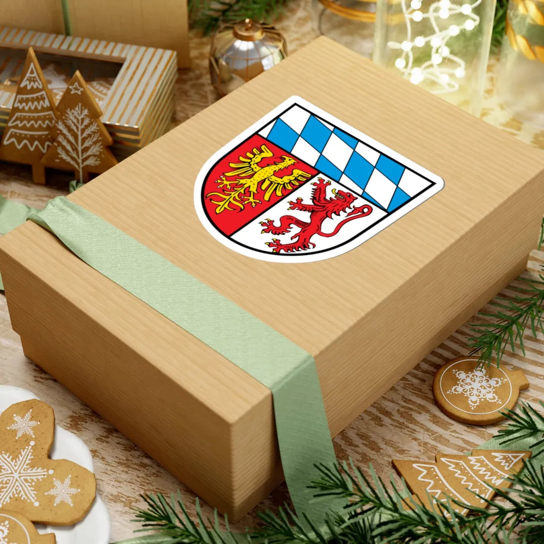 Wappen Landkreis Landsberg am Lech (Germany) (Coat of Arms) STICKER Vinyl Kiss-Cut Decal - The Sticker Space