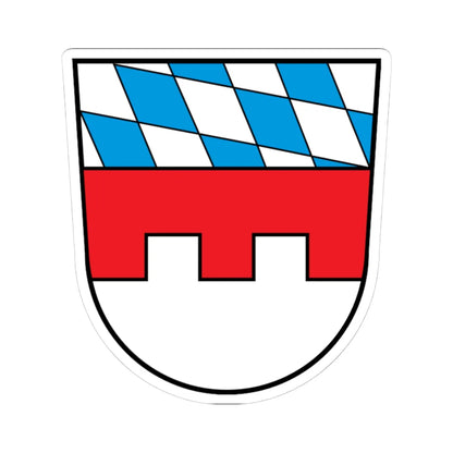 Wappen Landkreis Landshut (Germany) (Coat of Arms) STICKER Vinyl Kiss-Cut Decal 4 Inch White - The Sticker Space
