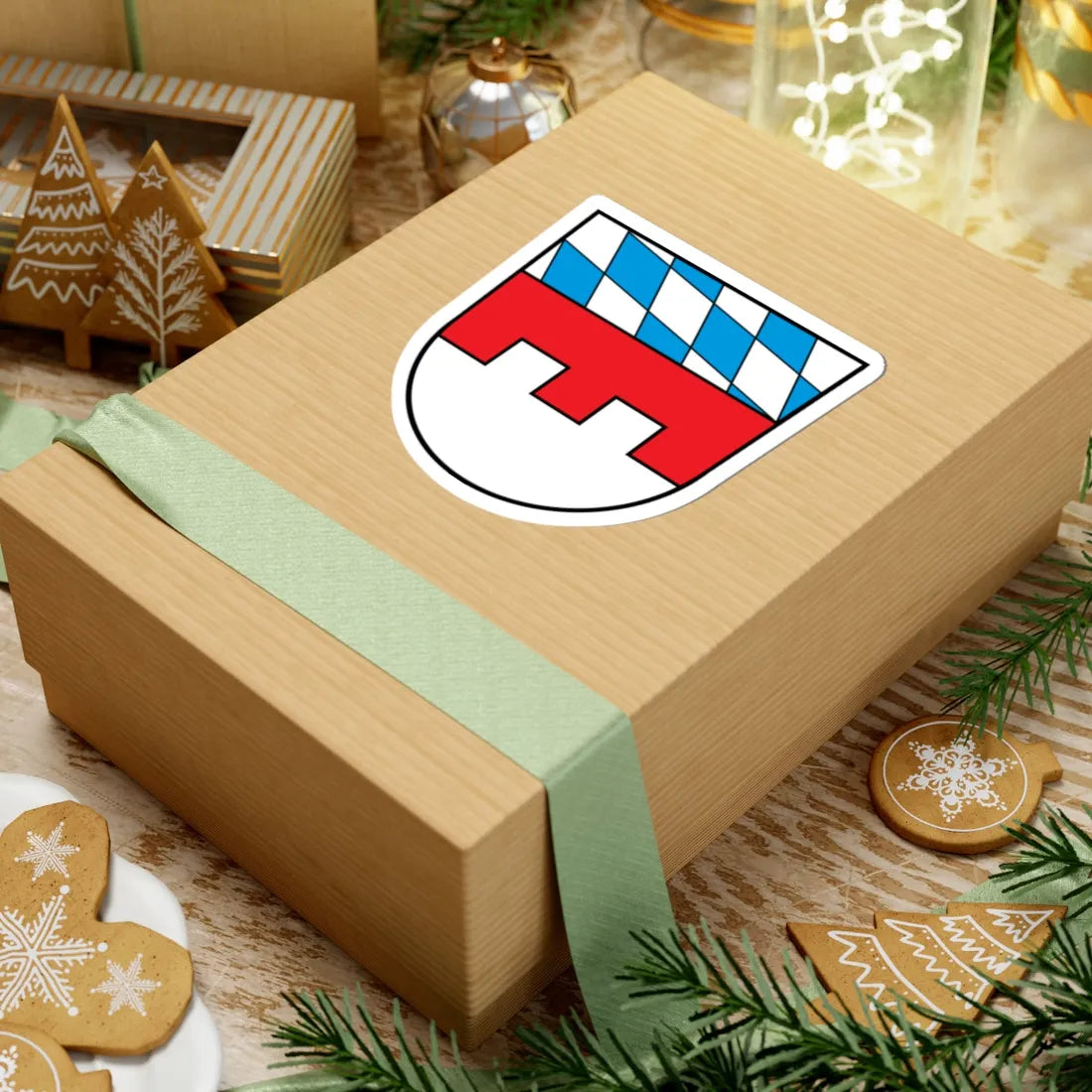 Wappen Landkreis Landshut (Germany) (Coat of Arms) STICKER Vinyl Kiss-Cut Decal - The Sticker Space