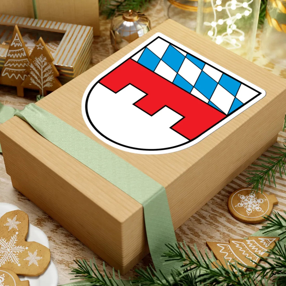 Wappen Landkreis Landshut (Germany) (Coat of Arms) STICKER Vinyl Kiss-Cut Decal - The Sticker Space