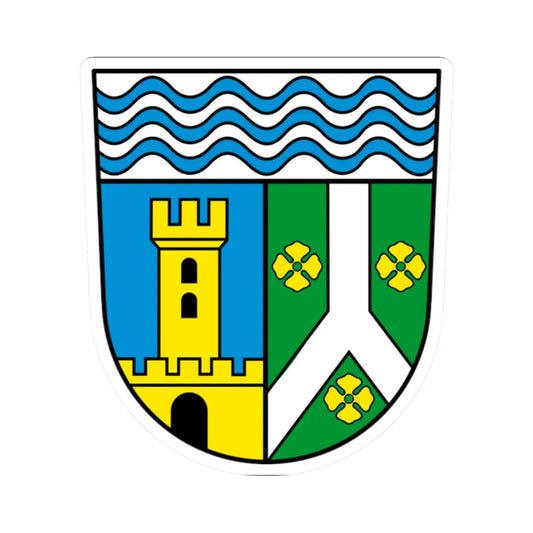 Wappen Landkreis Leipzig (Germany) (Coat of Arms) STICKER Vinyl Kiss-Cut Decal 2 Inch White - The Sticker Space