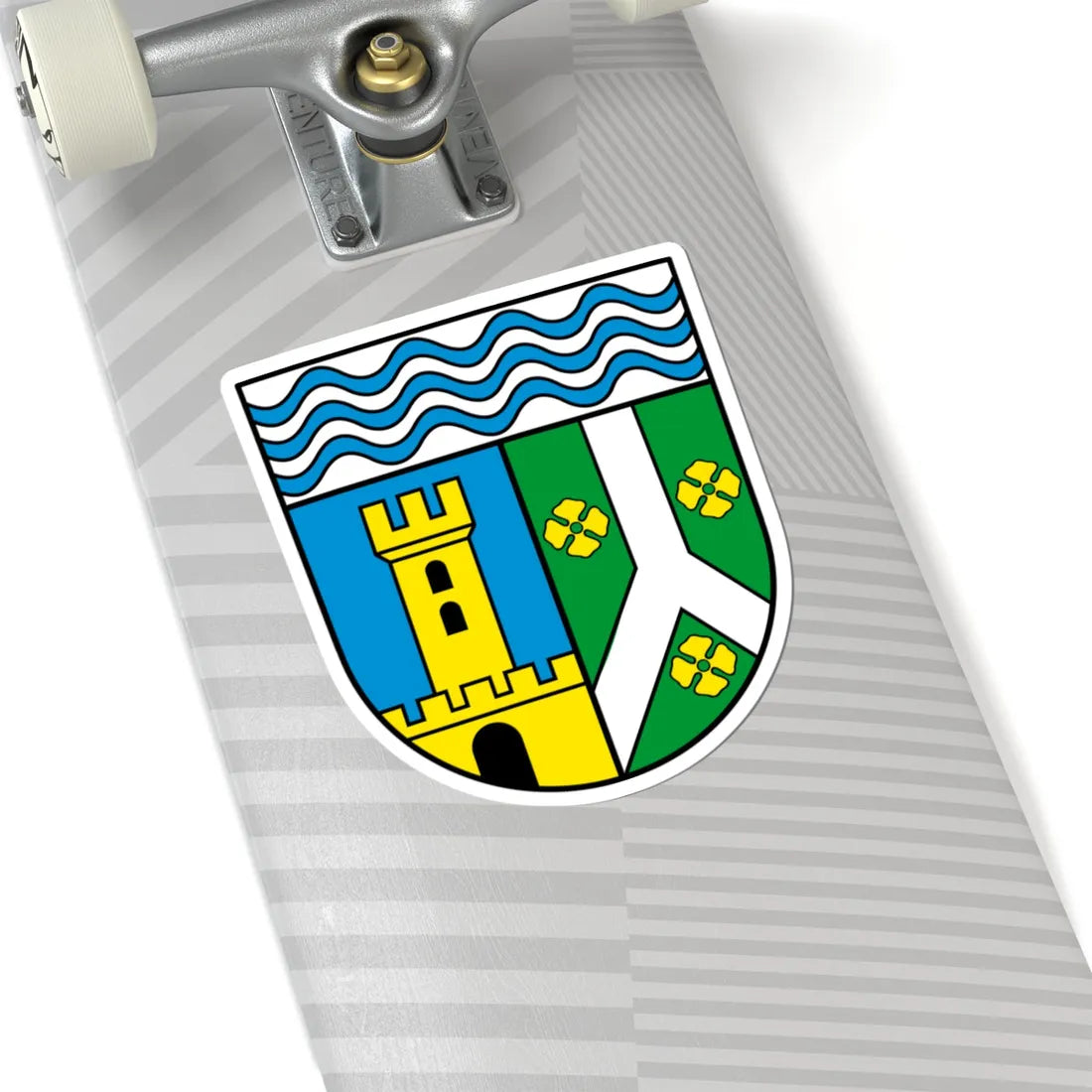 Wappen Landkreis Leipzig (Germany) (Coat of Arms) STICKER Vinyl Kiss-Cut Decal - The Sticker Space