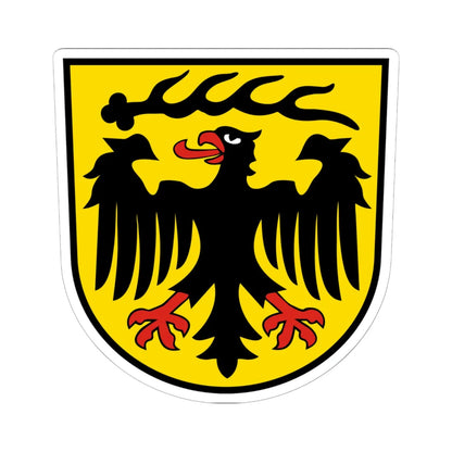 Wappen Landkreis Ludwigsburg (Germany) (Coat of Arms) STICKER Vinyl Kiss-Cut Decal 6 Inch White - The Sticker Space