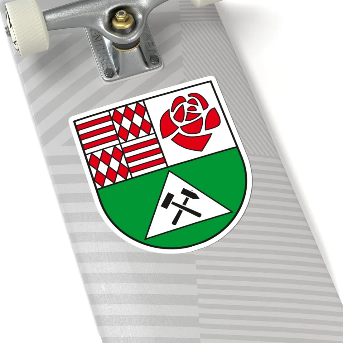 Wappen Landkreis Mansfeld-Suedharz (Germany) (Coat of Arms) STICKER Vinyl Kiss-Cut Decal - The Sticker Space