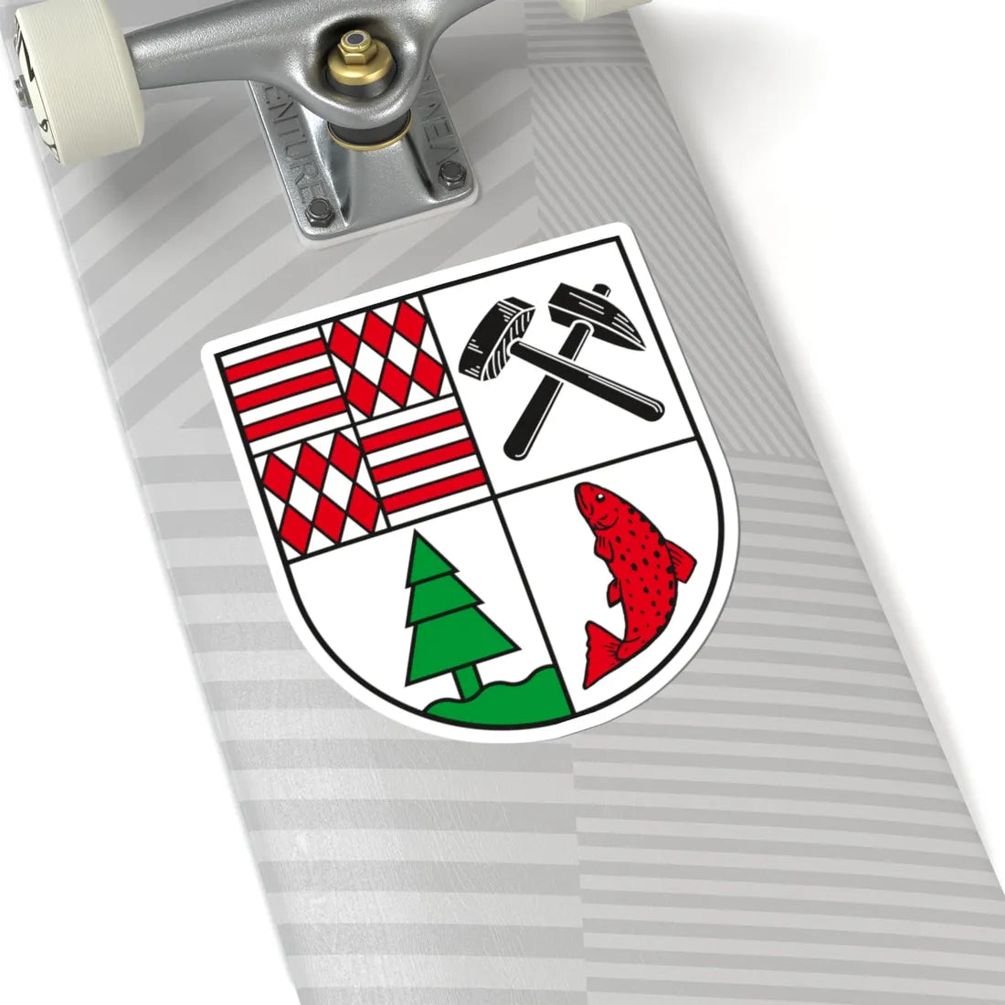 Wappen Landkreis Mansfelder Land (Germany) (Coat of Arms) STICKER Vinyl Kiss-Cut Decal - The Sticker Space