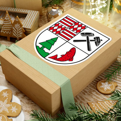 Wappen Landkreis Mansfelder Land (Germany) (Coat of Arms) STICKER Vinyl Kiss-Cut Decal - The Sticker Space