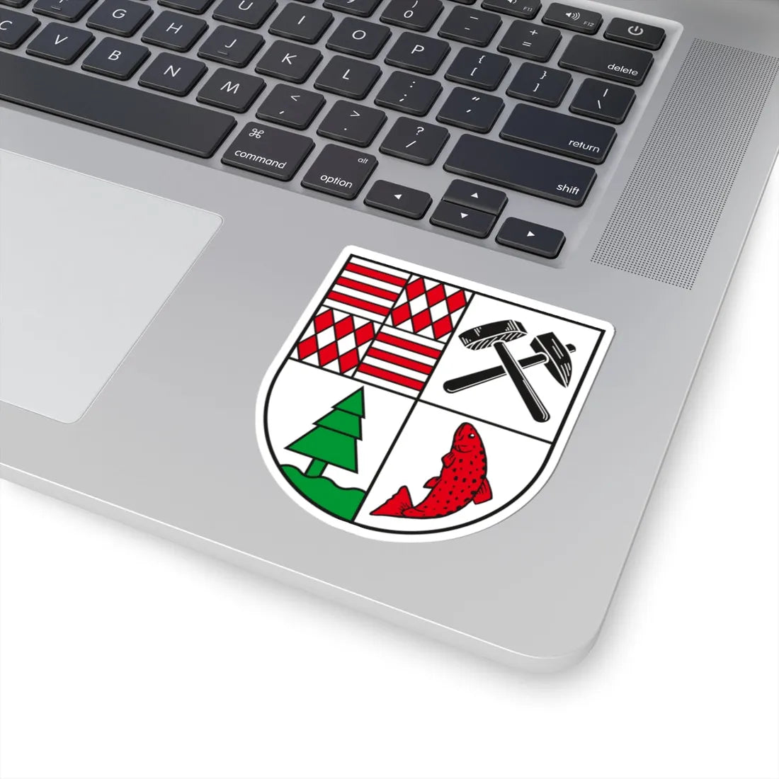 Wappen Landkreis Mansfelder Land (Germany) (Coat of Arms) STICKER Vinyl Kiss-Cut Decal - The Sticker Space