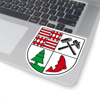 Wappen Landkreis Mansfelder Land (Germany) (Coat of Arms) STICKER Vinyl Kiss-Cut Decal - The Sticker Space