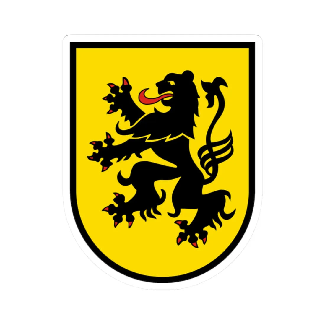 Wappen Landkreis Meissen (Germany) (Coat of Arms) STICKER Vinyl Kiss-Cut Decal 2 Inch White - The Sticker Space