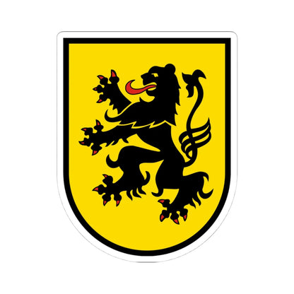 Wappen Landkreis Meissen (Germany) (Coat of Arms) STICKER Vinyl Kiss-Cut Decal 4 Inch White - The Sticker Space