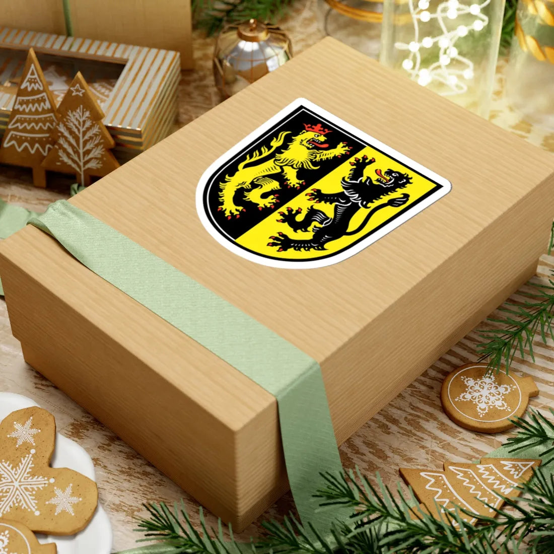 Wappen Landkreis Mühldorf am Inn (Germany) (Coat of Arms) STICKER Vinyl Kiss-Cut Decal - The Sticker Space