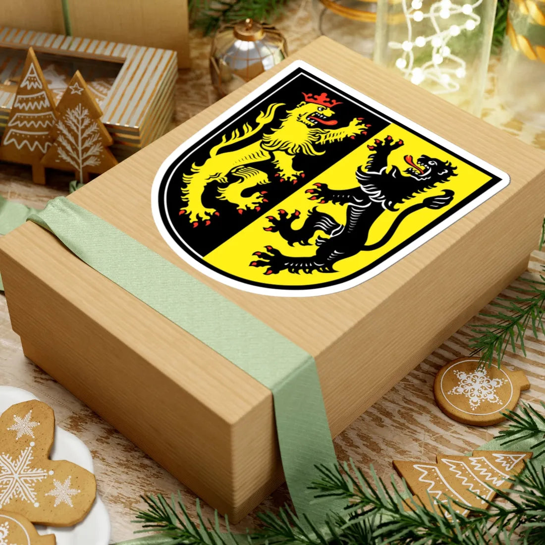 Wappen Landkreis Mühldorf am Inn (Germany) (Coat of Arms) STICKER Vinyl Kiss-Cut Decal - The Sticker Space