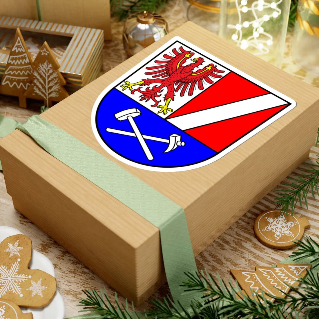 Wappen Landkreis Naila (Germany) (Coat of Arms) STICKER Vinyl Kiss-Cut Decal - The Sticker Space