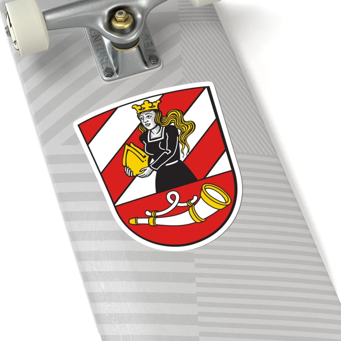 Wappen Landkreis Neu-Ulm (Germany) (Coat of Arms) STICKER Vinyl Kiss-Cut Decal - The Sticker Space