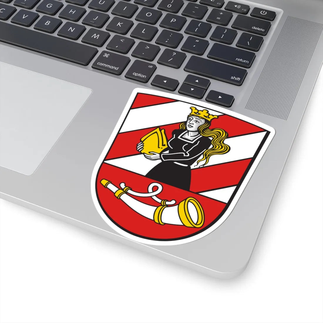 Wappen Landkreis Neu-Ulm (Germany) (Coat of Arms) STICKER Vinyl Kiss-Cut Decal - The Sticker Space