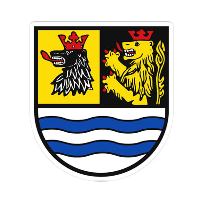 Wappen Landkreis Neuburg-Schrobenhausen (Germany) (Coat of Arms) STICKER Vinyl Kiss-Cut Decal 3 Inch White - The Sticker Space