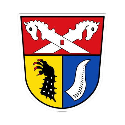 Wappen Landkreis Nienburg Weser (Germany) (Coat of Arms) STICKER Vinyl Kiss-Cut Decal 2 Inch White - The Sticker Space