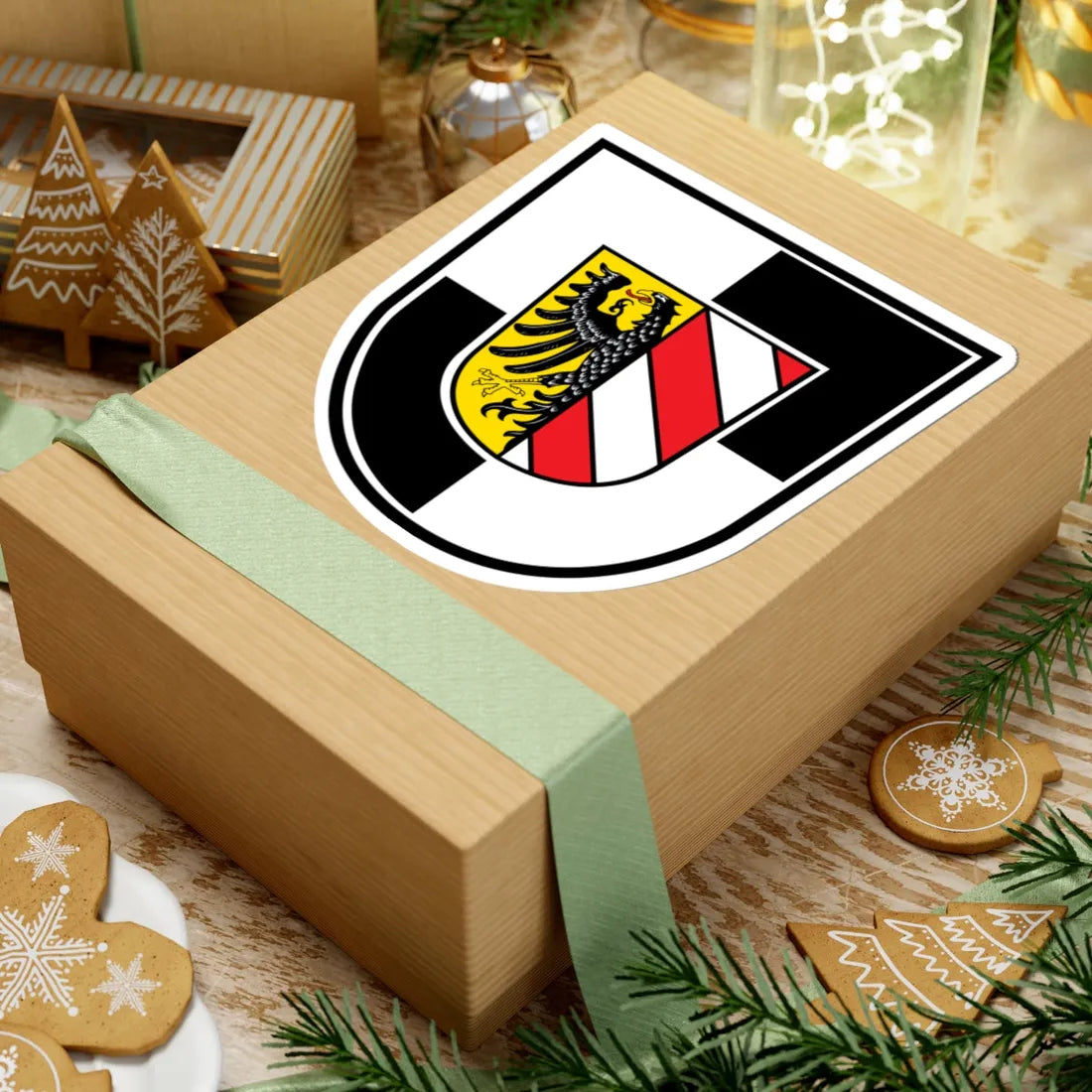 Wappen Landkreis Nürnberg (Germany) (Coat of Arms) STICKER Vinyl Kiss-Cut Decal - The Sticker Space