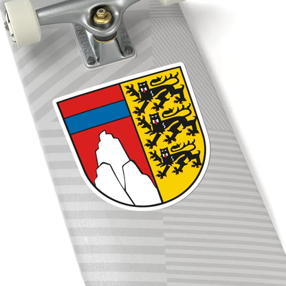 Wappen Landkreis Oberallgaeu (Germany) (Coat of Arms) STICKER Vinyl Kiss-Cut Decal - The Sticker Space