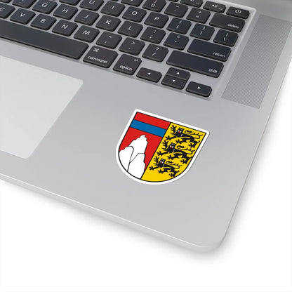 Wappen Landkreis Oberallgaeu (Germany) (Coat of Arms) STICKER Vinyl Kiss-Cut Decal - The Sticker Space