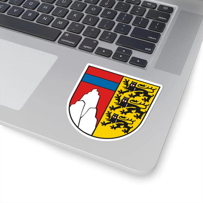 Wappen Landkreis Oberallgaeu (Germany) (Coat of Arms) STICKER Vinyl Kiss-Cut Decal - The Sticker Space