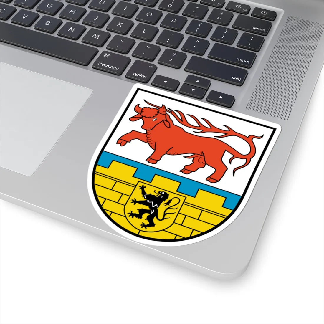 Wappen Landkreis Oberspreewald-Lausitz (Germany) (Coat of Arms) STICKER Vinyl Kiss-Cut Decal - The Sticker Space
